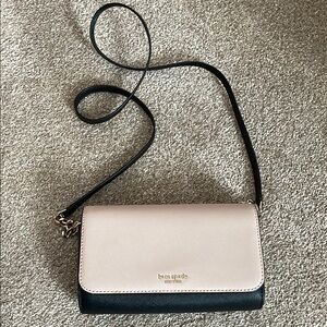 kate spade Beige and Black Crossbody Bag